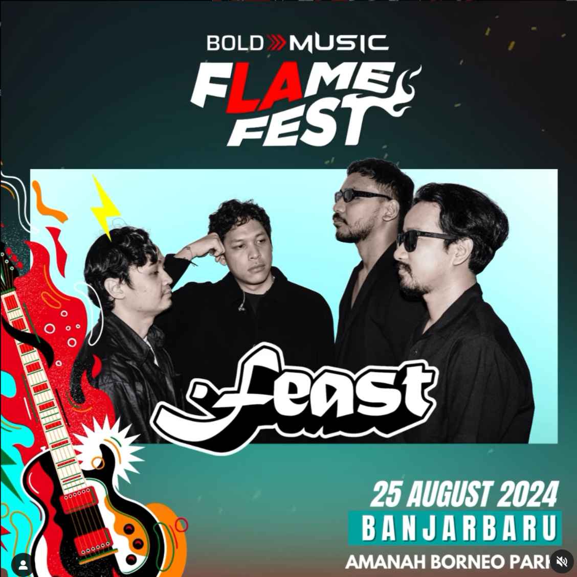 lineup flamefest Banjarbaru, Feast